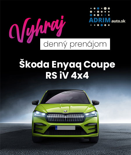 Súťaž o denný prenájom elektromobilu Škoda Enyaq Coupe RS iV 4x4